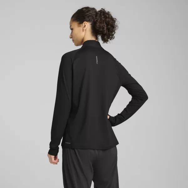  Dámské triko PUMA W RUN VELOCITY CLOUDSPUN 1/4 ZIP 52665001 PUMA BLACK 