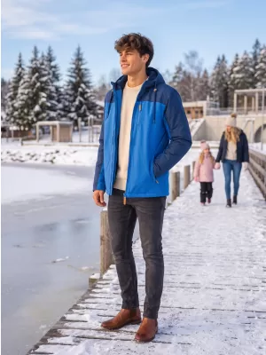 Pánská zimní bunda ALTISPORT NEROM MODRÁ