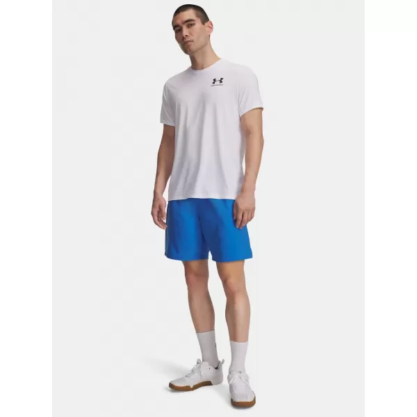  Pánské kraťasy UNDER ARMOUR UA TECH WOVEN WORDMARK SHORT 1383356-402 MODRÁ 