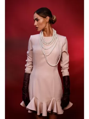 Dámské šaty MOE M880 BEIGE