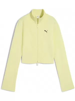 Dámské bunda PUMA DARE TO SLIM CROPPED TRACK JACKET 63214635 GOLD MOON