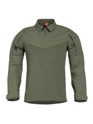 Pánské triko s dlouhým rukávem PENTAGON RANGER SHIRT K02013 CAMO GREEN