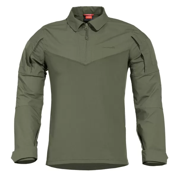  Pánské triko s dlouhým rukávem PENTAGON RANGER SHIRT K02013 CAMO GREEN 