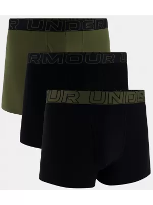 Pánské boxerky UNDER ARMOUR M UA PERF COTTON (3KS) 1383891-005 BLACK W/MARINE OD