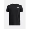Chlapecké triko UNDER ARMOUR UA B ICON TAPED SS 6001583-001 ČERNÁ