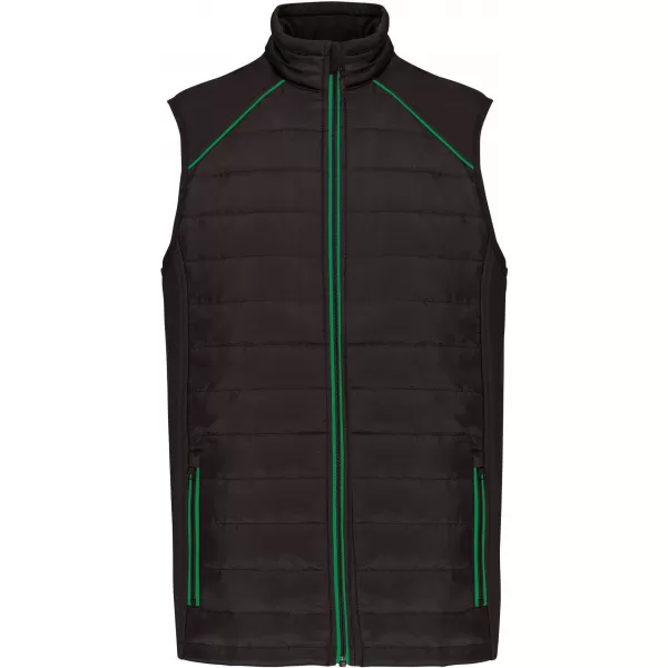  Unisex vesta Kariban WK | WK 606 BLACK/KELLY GREEN 