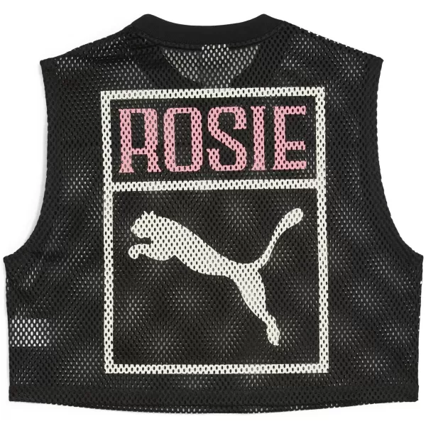  Dámské tílko PUMA X ROSÉ RELAXED MESH TOP 63380401 PUMA BLACK 