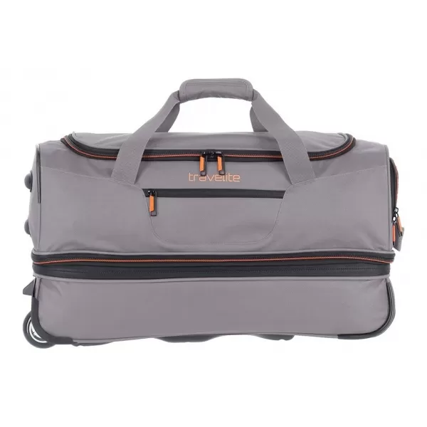  Taška TRAVELITE BASICS WHEELED DUFFLE S GREY/ORANGE 