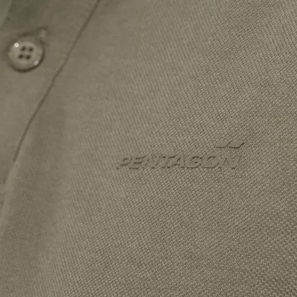  Pánské triko s límečkem PENTAGON MOTH PIQUET POLO SHIRT K09047 WHITE 