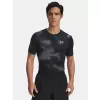 Pánské triko UNDER ARMOUR UA HG ARMOUR PRINTED SS 1383321-003 ČERNÁ