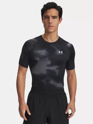 Pánské triko UNDER ARMOUR UA HG ARMOUR PRINTED SS 1383321-003 ČERNÁ