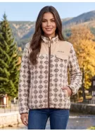 Dámská fleece mikina ALTISPORT GENESIS BÉŽOVÁ