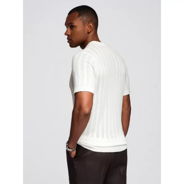  Pánské polo triko OMBRE OM-POSS-0158 WHITE 