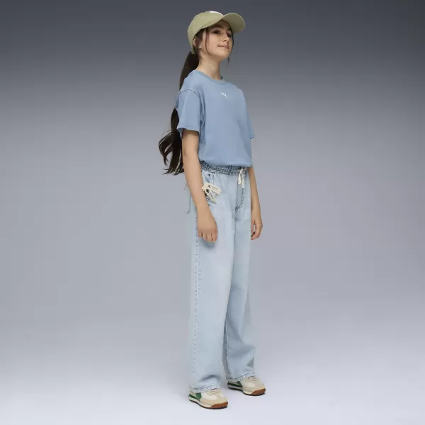  Dětské triko PUMA ESS BOXY TEE G 68513134 COOL BLUE 
