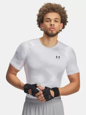 Pánské triko UNDER ARMOUR UA HG ARMOUR PRINTED SS 1383321-101 BÍLÁ