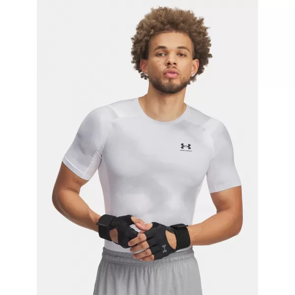  Pánské triko UNDER ARMOUR UA HG ARMOUR PRINTED SS 1383321-101 BÍLÁ 