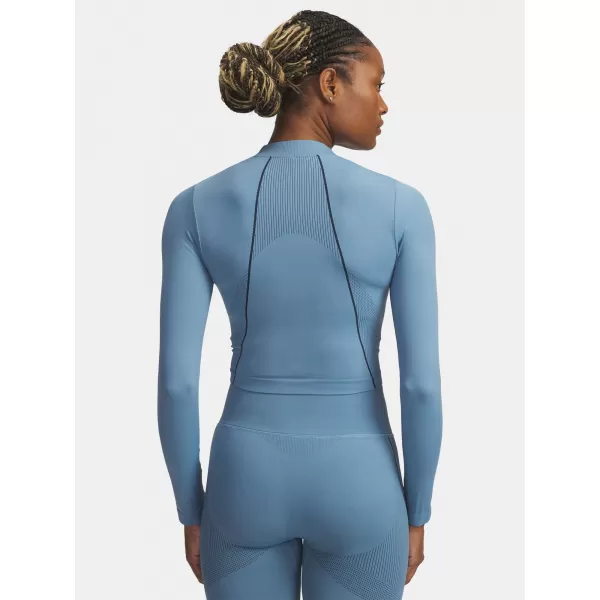  Dámské triko UNDER ARMOUR UA VANISH SEAMLESS LS 6000645-418 MODRÁ 