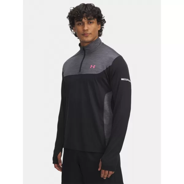  Pánské triko UNDER ARMOUR UA TECH UTILITY 1/4 ZIP 6004963-001 ČERNÁ 