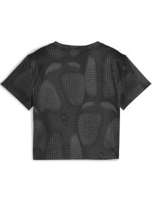 Dámské triko PUMA DARE TO AOP BABY TEE 63214501 PUMA BLACK