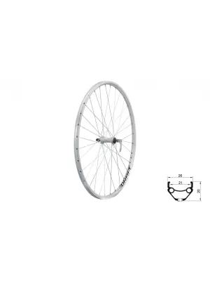 Zapletené kolo přední KLS DRAFT V-brake F, 28/29", silver SILVER