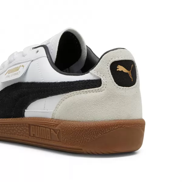  Dětské boty PUMA PALERMO LTH JR 39727501 PUMA WHITE/VAPOR GRAY/GUM 