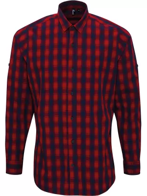 Pánská košile Premier | PR 250 RED/NAVY