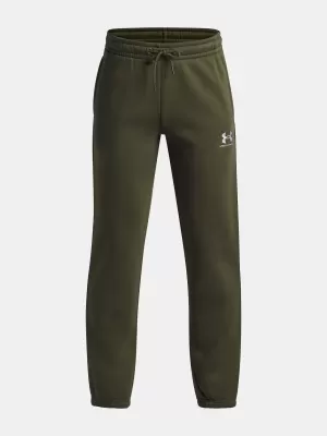 Chlapecké tepláky UNDER ARMOUR B ICON FLC JOGGER TAPING 1390294-391 ZELENÁ