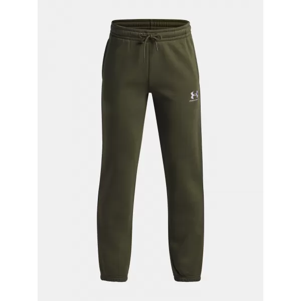  Chlapecké tepláky UNDER ARMOUR B ICON FLC JOGGER TAPING 1390294-391 ZELENÁ 