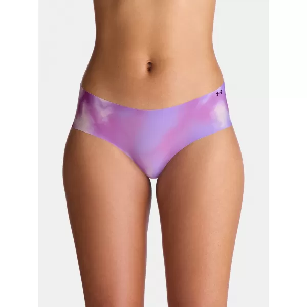  Dámské kalhotky UNDER ARMOUR UA PURE STRETCH NS HIP - 3PK 1383896-575 TRANSPARENT 