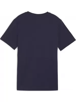 Dětské triko PUMA TEAMGOAL CASUALS TEE JR 658616_06 PUMA NAVY/PUMA WHITE