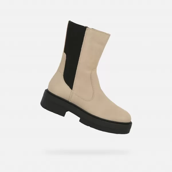  Dámské kotníkové boty GEOX SPHERICA EC7 G015004 BÉŽOVÁ 