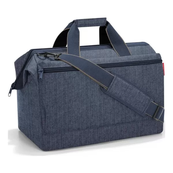  Taška REISENTHEL ALLROUNDER L POCKET HERRINGBONE DARK BLUE 