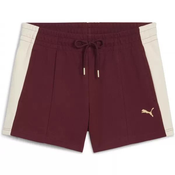  Dámské kraťasy PUMA T7 PINTUCK SHORTS 4' 63213996 RUBY SHIMMER 