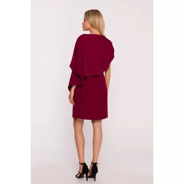  Dámské šaty STYLOVE S423 MAROON 