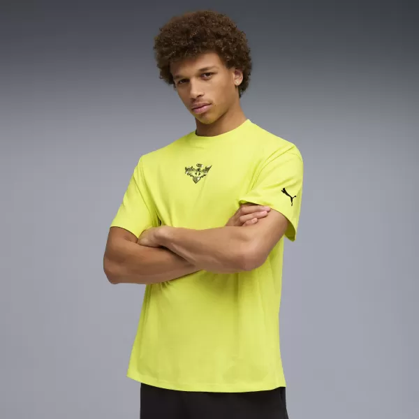  Pánské triko PUMA MELO ALWAYZ ON 1 TEE 63075504 LEMON SHERBERT 