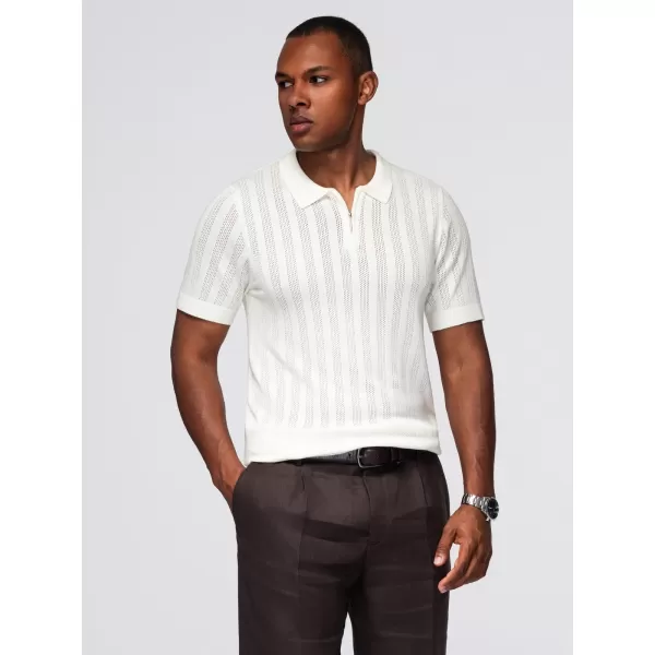  Pánské polo triko OMBRE OM-POSS-0158 WHITE 