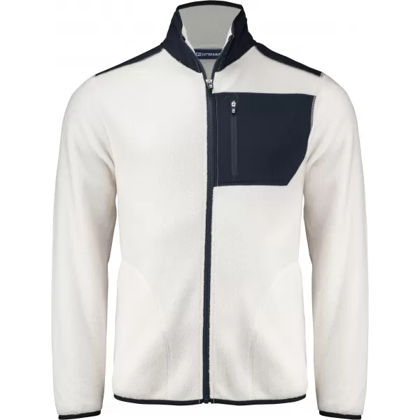  Pánská fleecová mikina CUTTER & BUCK | CASCADE SHERPA MEN SHELL WHITE 