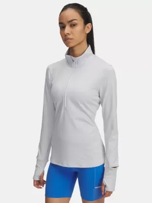 Dámské triko UNDER ARMOUR UA LAUNCH PRO HALF ZIP 1379349-014 ŠEDÁ