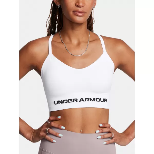  Dámská podprsenka UNDER ARMOUR VANISH SEAMLESS LOW BRA 1384417-100 BÍLÁ 
