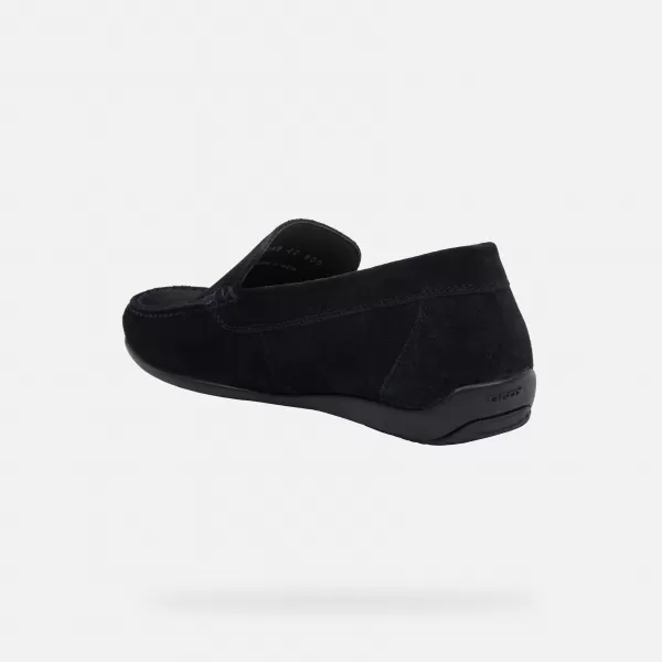  Pánské mokasíny GEOX ASCANIO G002709 TMAVĚ MODRÁ 