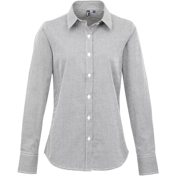  Dámská košile Premier | PR 320 BLACK/WHITE 