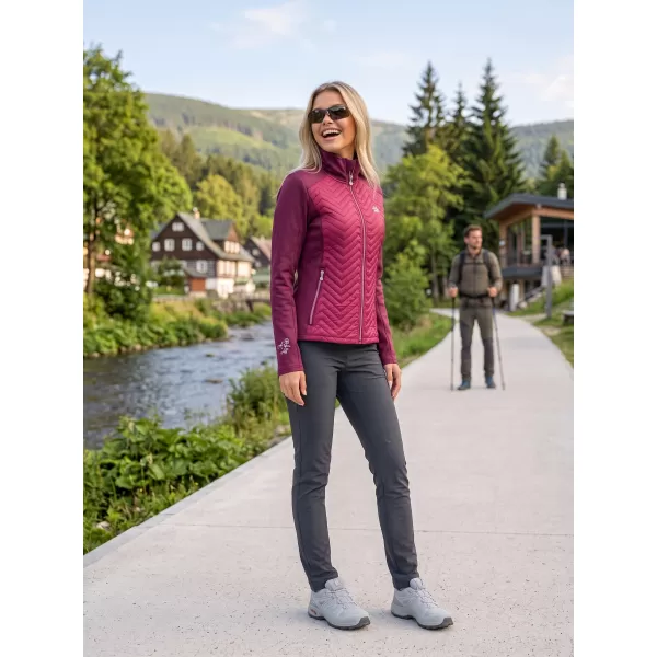  Dámská hybridní bunda ALTISPORT GAIL VÍNOVÁ 