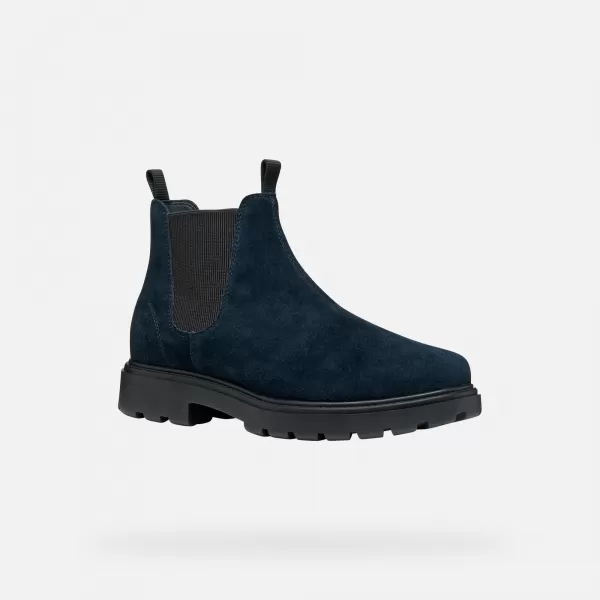  Pánské boty GEOX SPHERICA EC7 G011182 TMAVĚ MODRÁ 