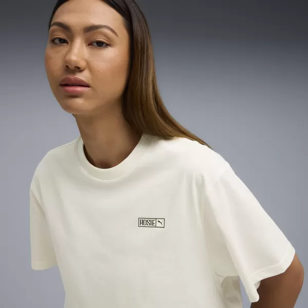  Dámské triko PUMA X ROSÉ TEE 63380677 WARM WHITE 