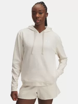 Dámská mikina UNDER ARMOUR UA RIVAL TERRY HOODIE 6005511-783 HNĚDÁ