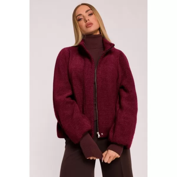  Dámský kabát MOE M885 MAROON 