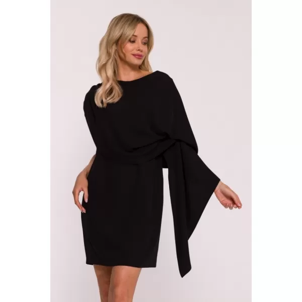  Dámské šaty STYLOVE S423 BLACK 