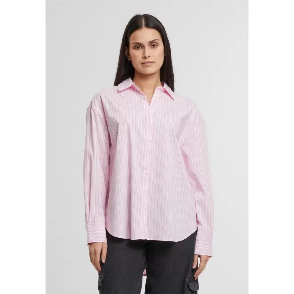  Dámská blůza URBAN CLASSICS TB7176 SOFT PINK/WHITE 