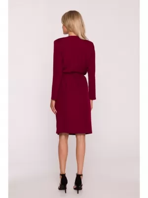 Dámské šaty STYLOVE S428 MAROON