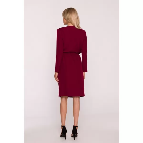  Dámské šaty STYLOVE S428 MAROON 